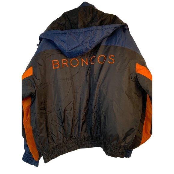 VTG Pro Player Denver Broncos Jacket XL / 2XL Embroider Logos Quilted 8980 - Picture 3 of 13